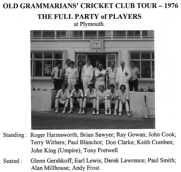 OGA Cricket - Tour Devon 1976